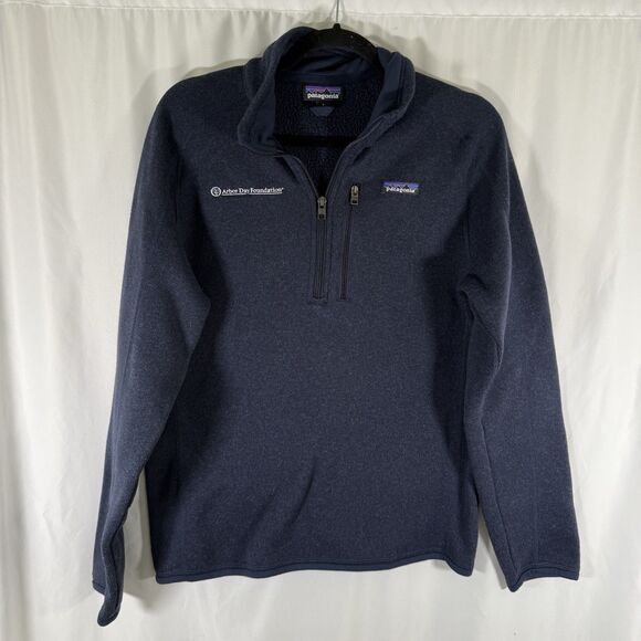 Patagonia Other - Patagonia Sweater Men's Small Navy Blue Knit 1/4 Zip Turtleneck Pullover